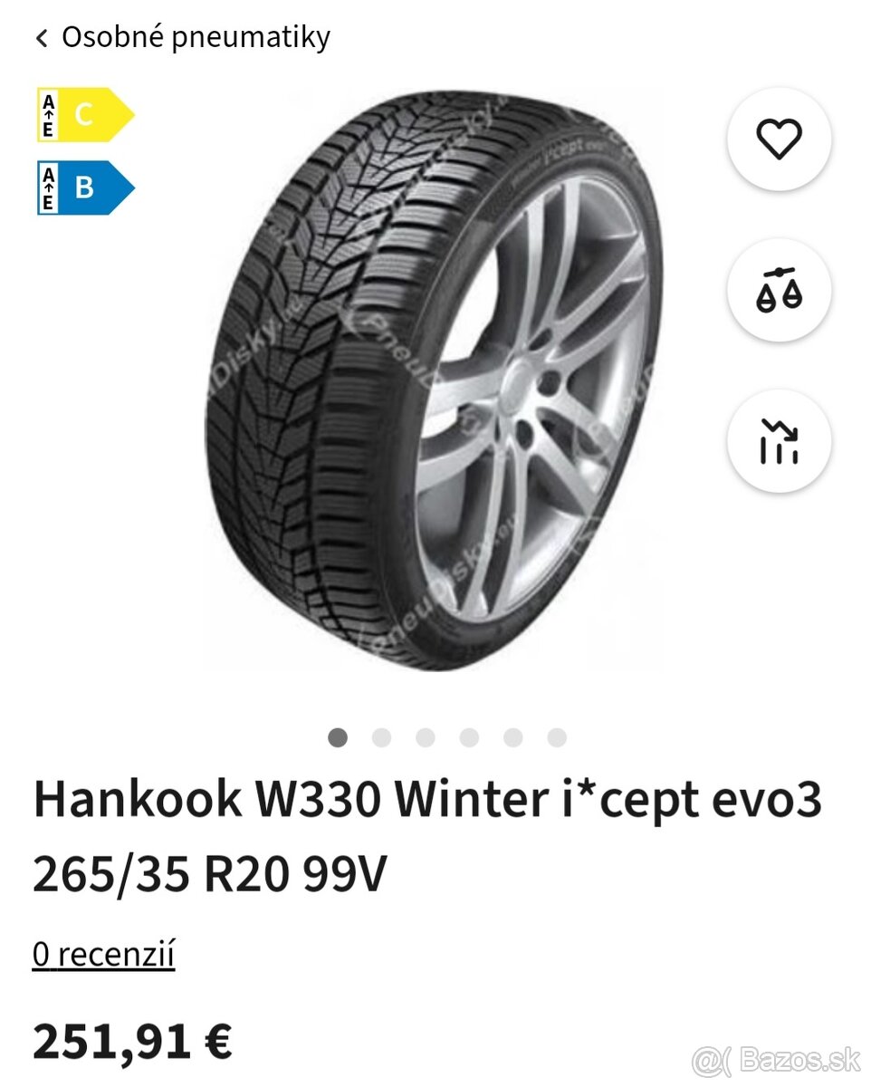 HANKOOK 265/35 R 20 W330 WINTER ICEPT EVO3 99V XL