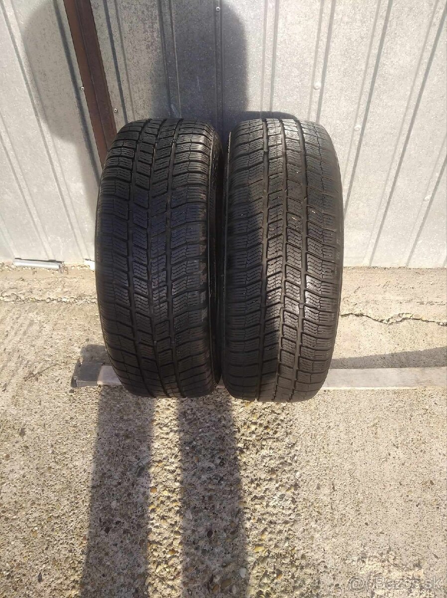 Predám 2ks zimné pneu.205/55R16 Barum dezen 7,1mm