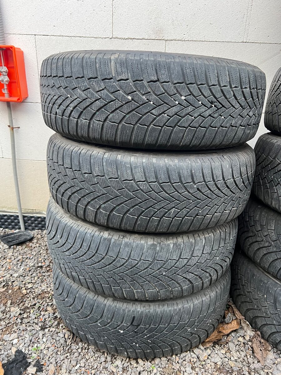 Plechové disky 5x100 so zimnými pneu 195/65 R15