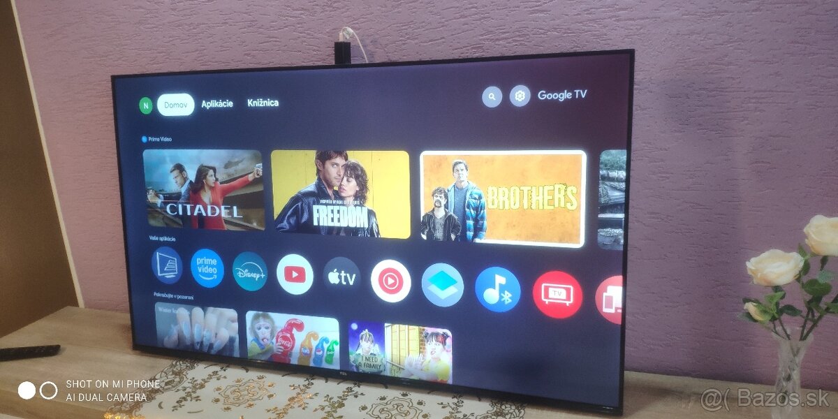 TCL 55'' Android  200€ 139cm uhlopriečka