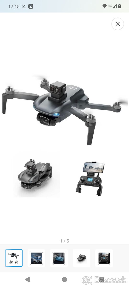 1x Dron AERIUM MAX 108 LASER 4K Dual Camera GPS - 3 batérie