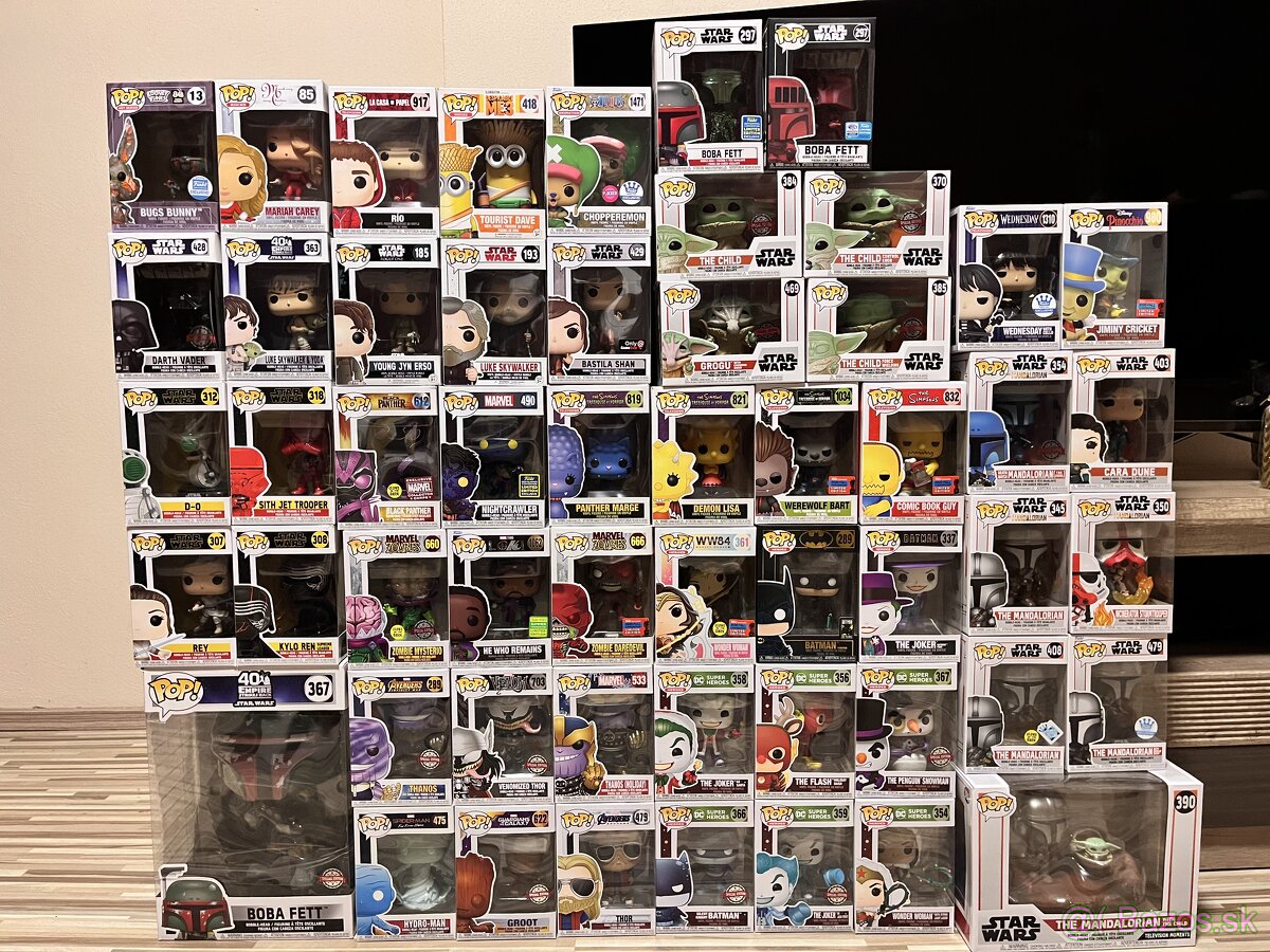 Funko POP figúrky - Marvel, Star Wars, DC, SImpsons a ďalšie