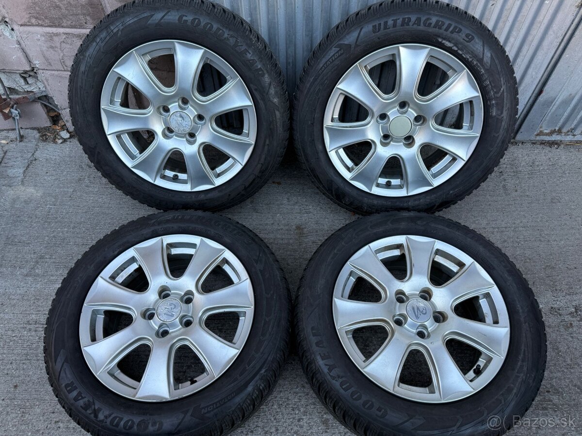 16" Elektrony 5x105 so zimnymi pneu Goodyear 205/60 R16