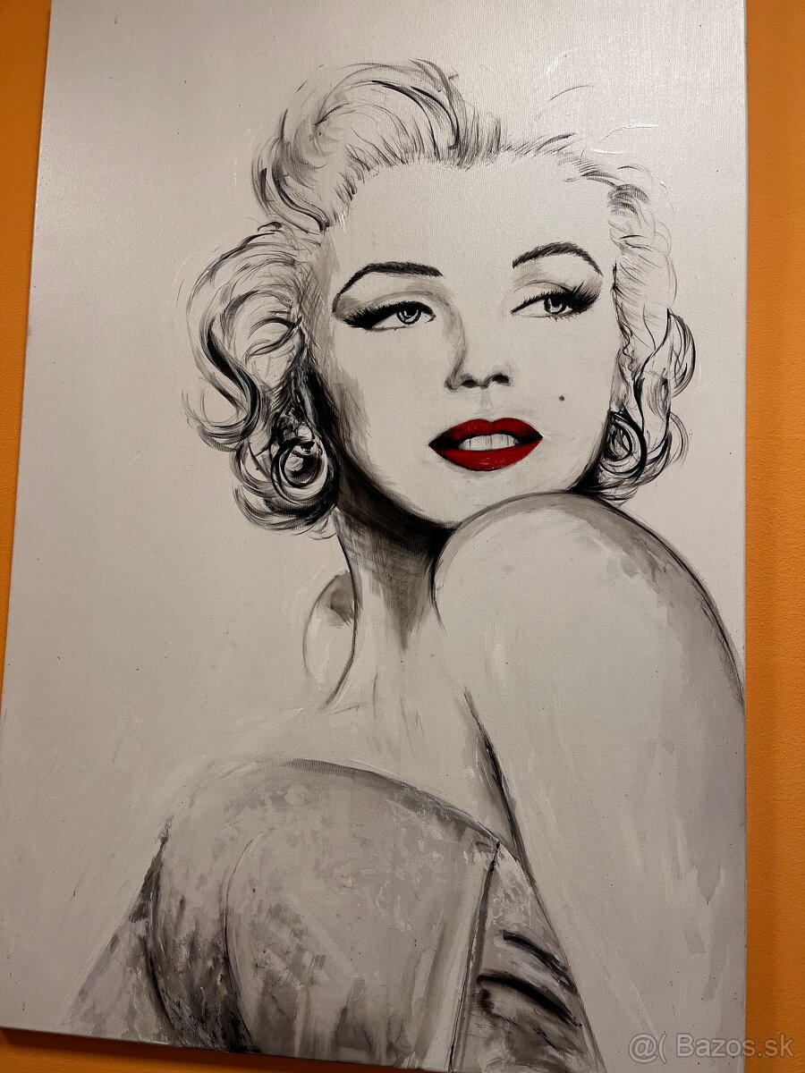 Ručne maľovaný obraz Marilyn Monroe