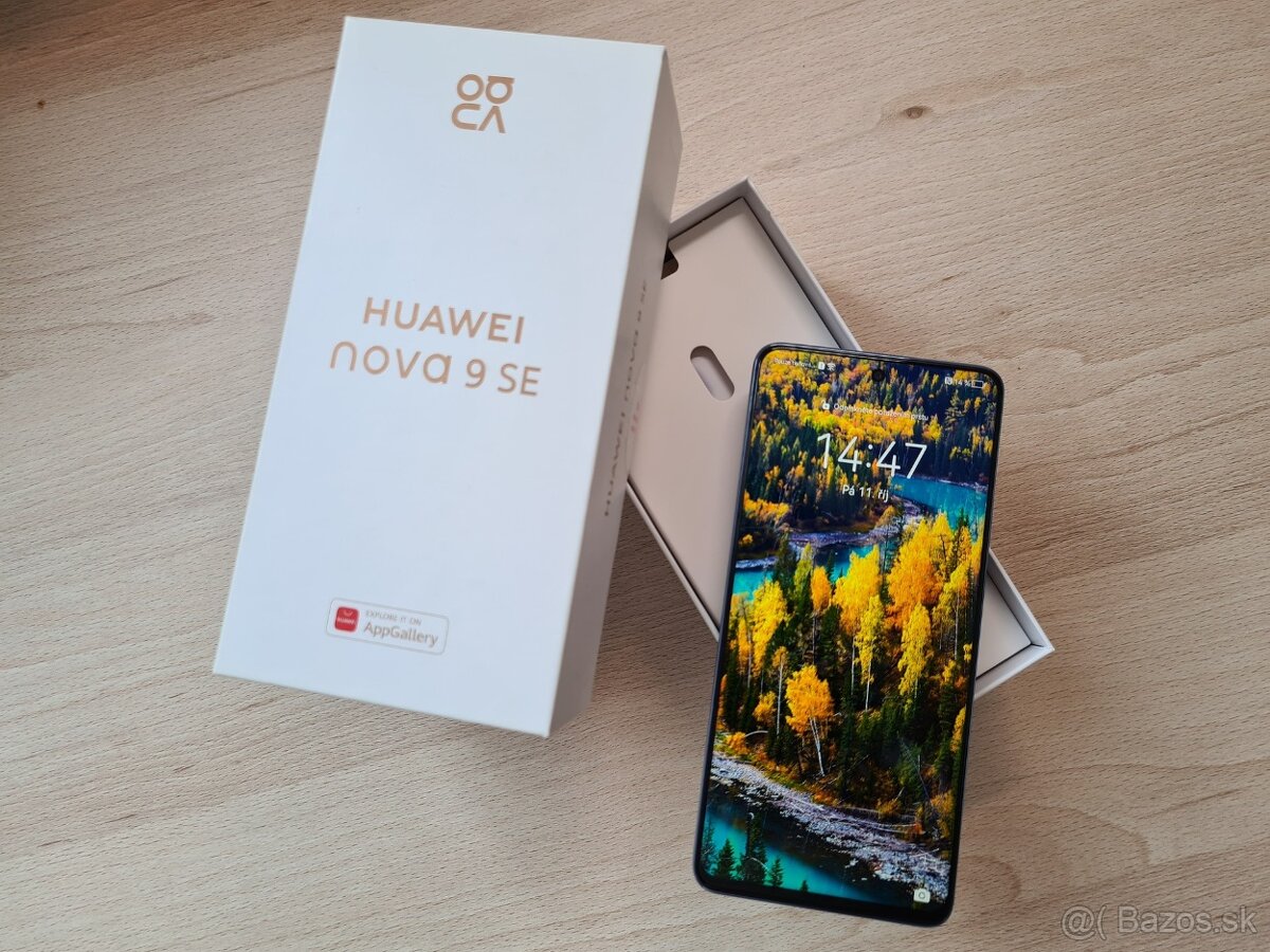 ˇ Huawei Nova 9 SE 8GB/128GB blue ZÁNOVNÍ / ZÁRUKAˇ