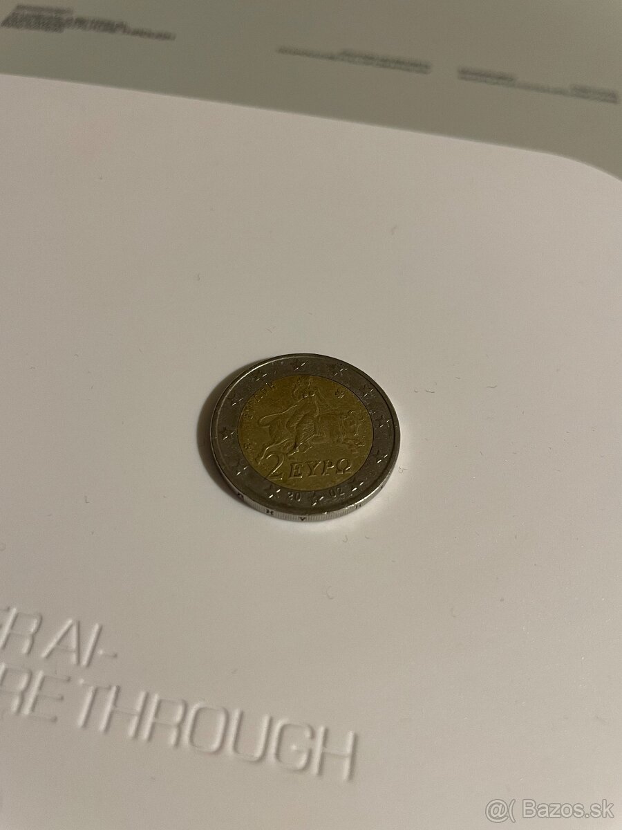 2 euro, Grécko 2002 RARITA s "S" v hviezde