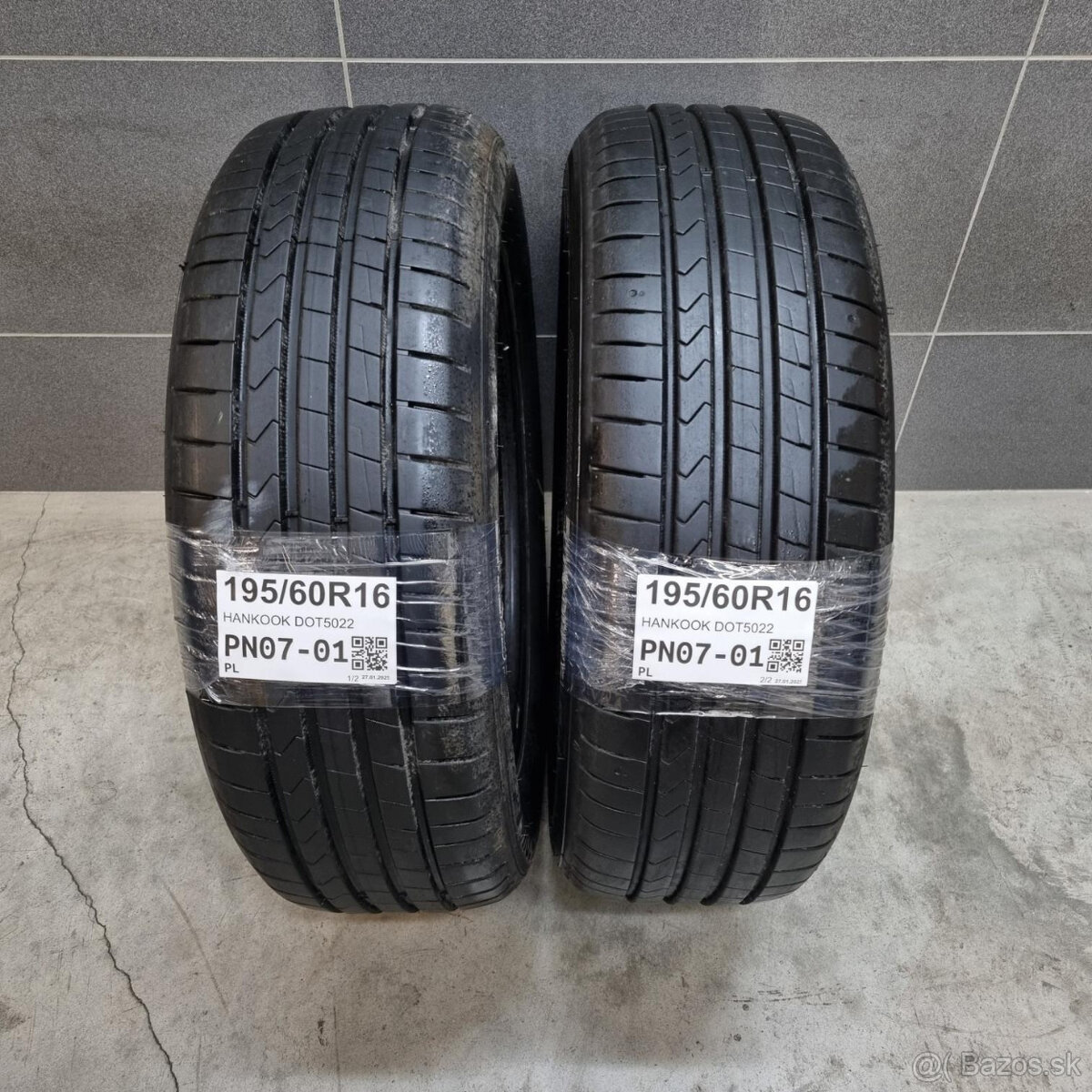 Letné pneumatiky 195/60 R16 HANKOOK DOT5022