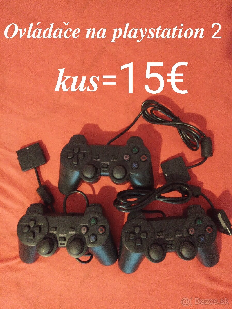 Novè ovládače na playstation 2.