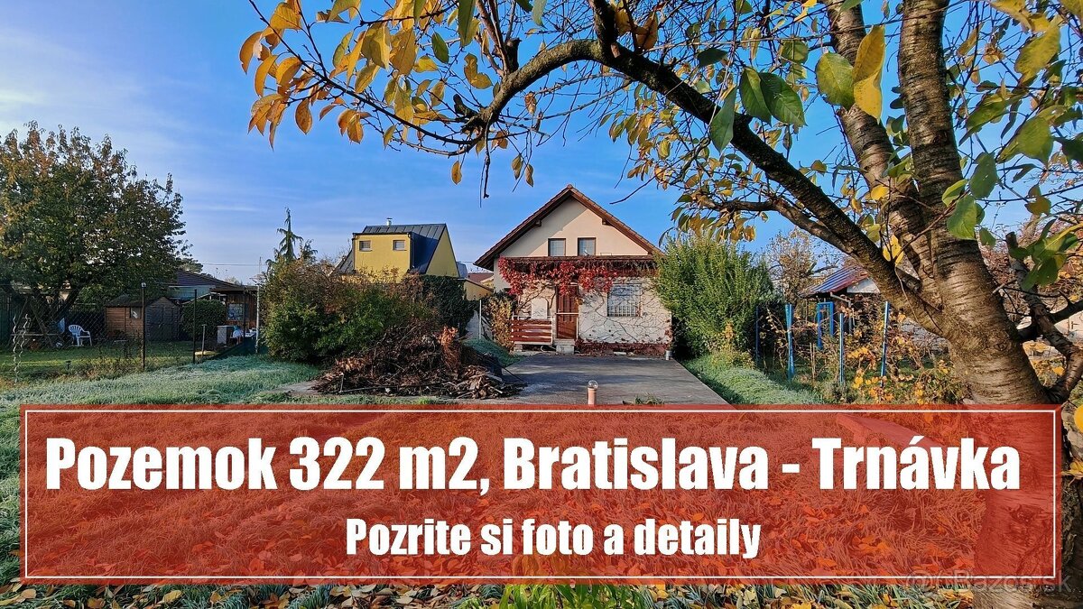 Stavebný pozemok na chatu v Bratislave pri Zlatých pieskoch