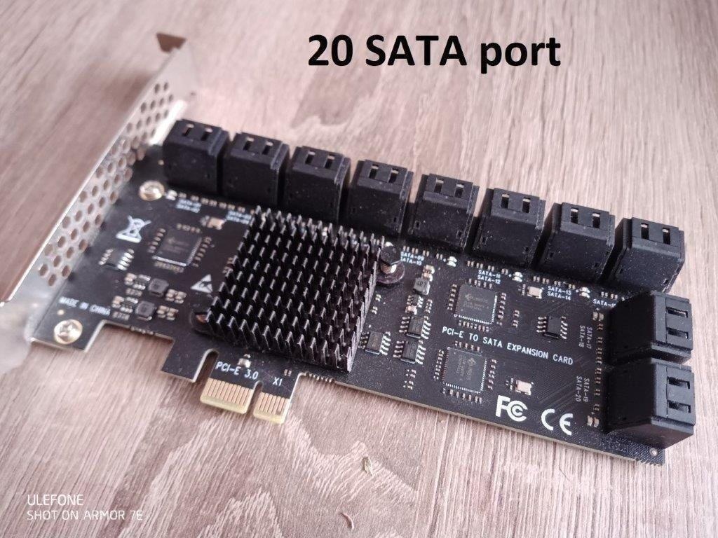 Sata radič - 10 / 20 port SATA III PCI Controller