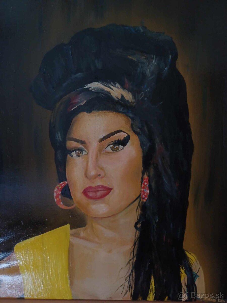 Predám maľovaný obraz Amy Winehouse