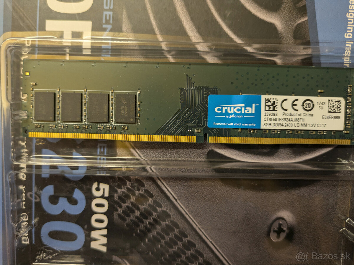 Crucial 8GB DDR4  2400 MHz