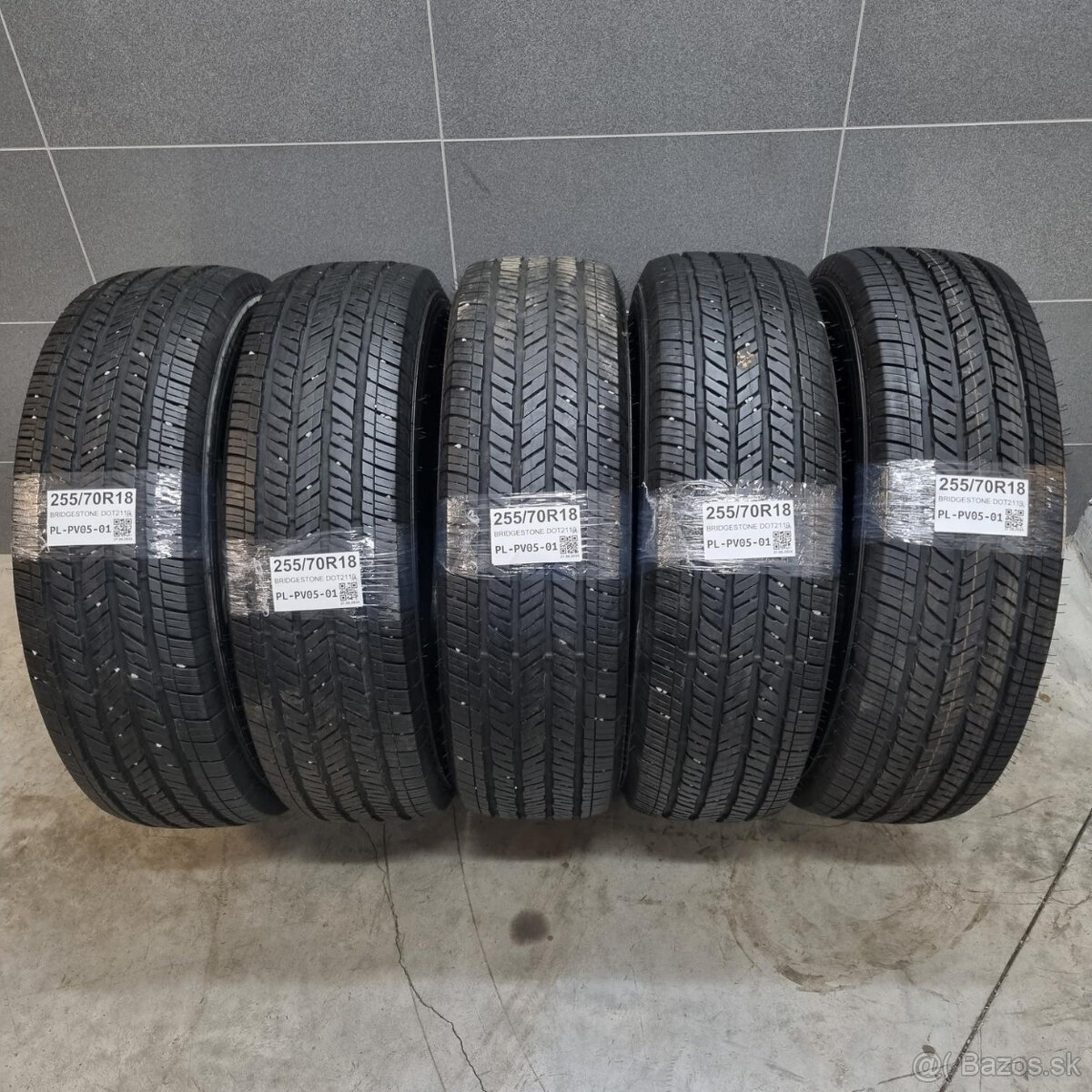 Letné pneumatiky 255/70 R18 BRIDGESTONE DOT2119