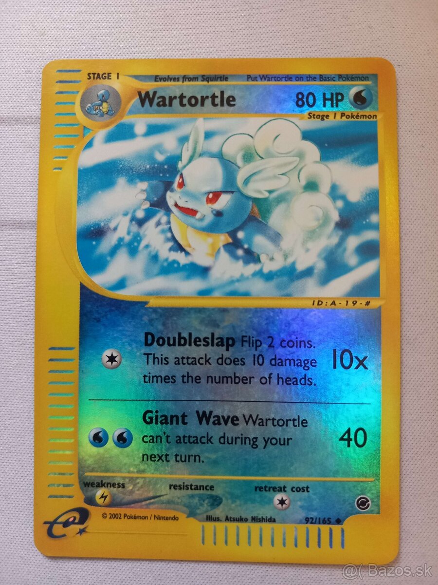 Pokémon karta - Wartortle [Reverse Holo] #92