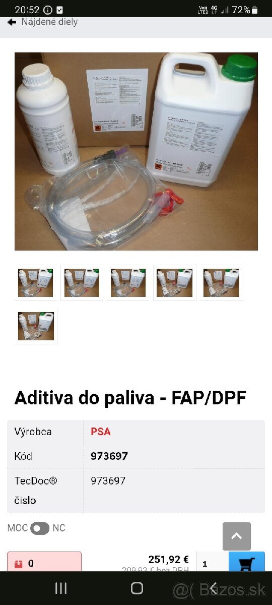 ORIGINAL PRISADA PRE FAP FILTRE 9736 97