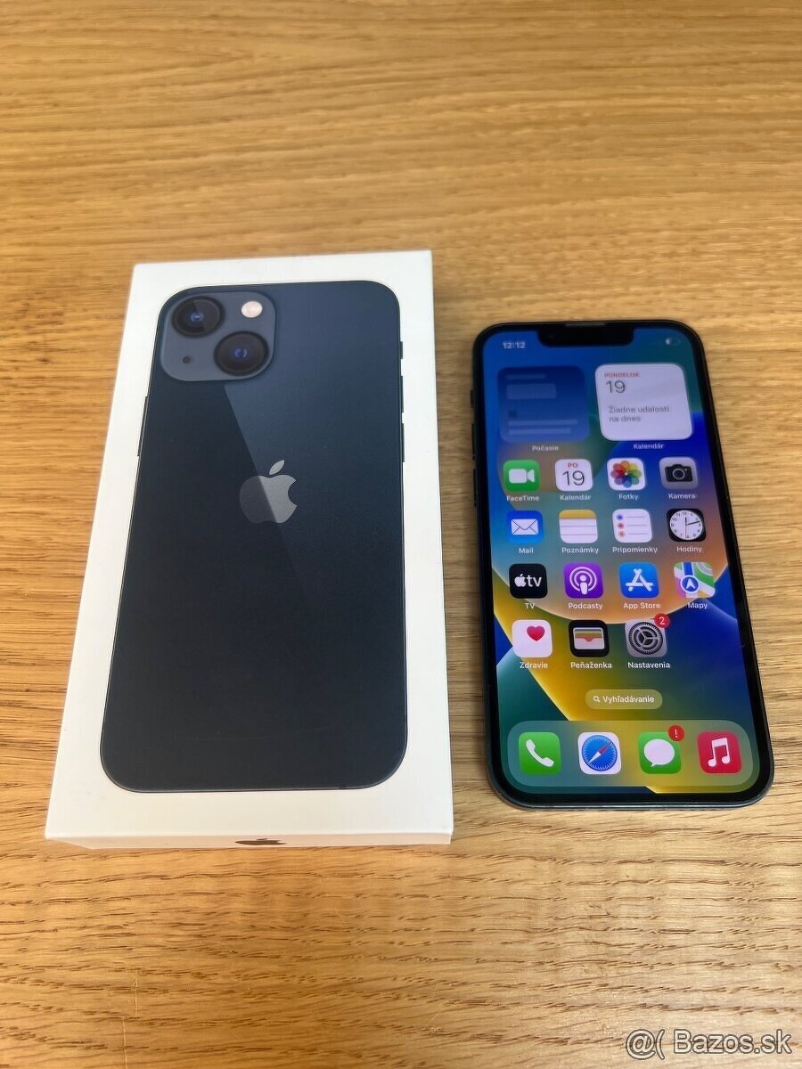 Predám iPhone 13 MINI 128GB, TOP stav, VOLNY, 85% BAT