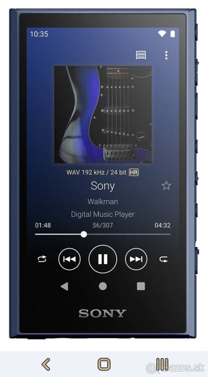 Sony Walkman NW-A306 modrý + 1TB SD karta zaruka 24 mesiacov