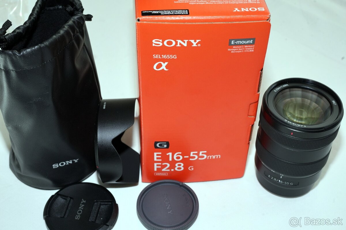 Sony E 16-55 f/2.8G - zaruka, novy za 1/2 dop.ceny