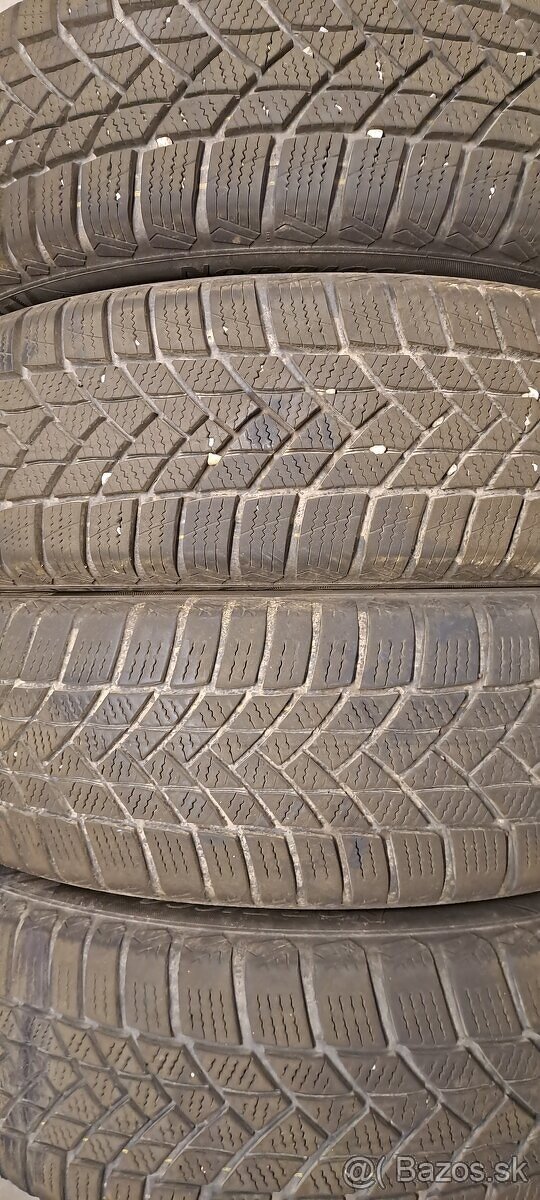 Predám 4ks jazdené zimné 175/65r15-84T Matador