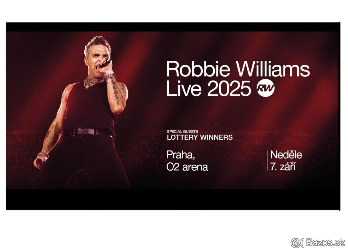 Robbie Williams Praha pred podiom