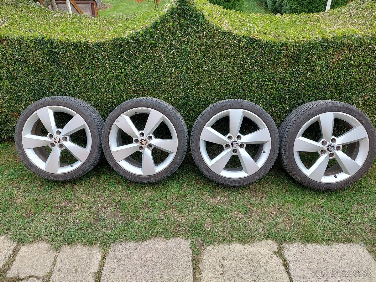 ŠKODA Alu disky + pneumatiky 5x100 R17