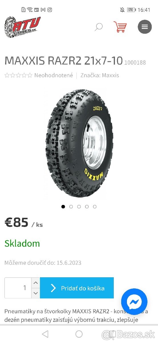 MAXXIS RAZR2 21x7-10