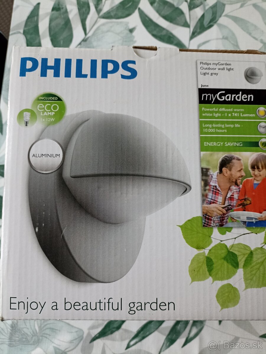 Philips - Vonkajšie nástenné svietidlo 1xE27/12W/230V šedá