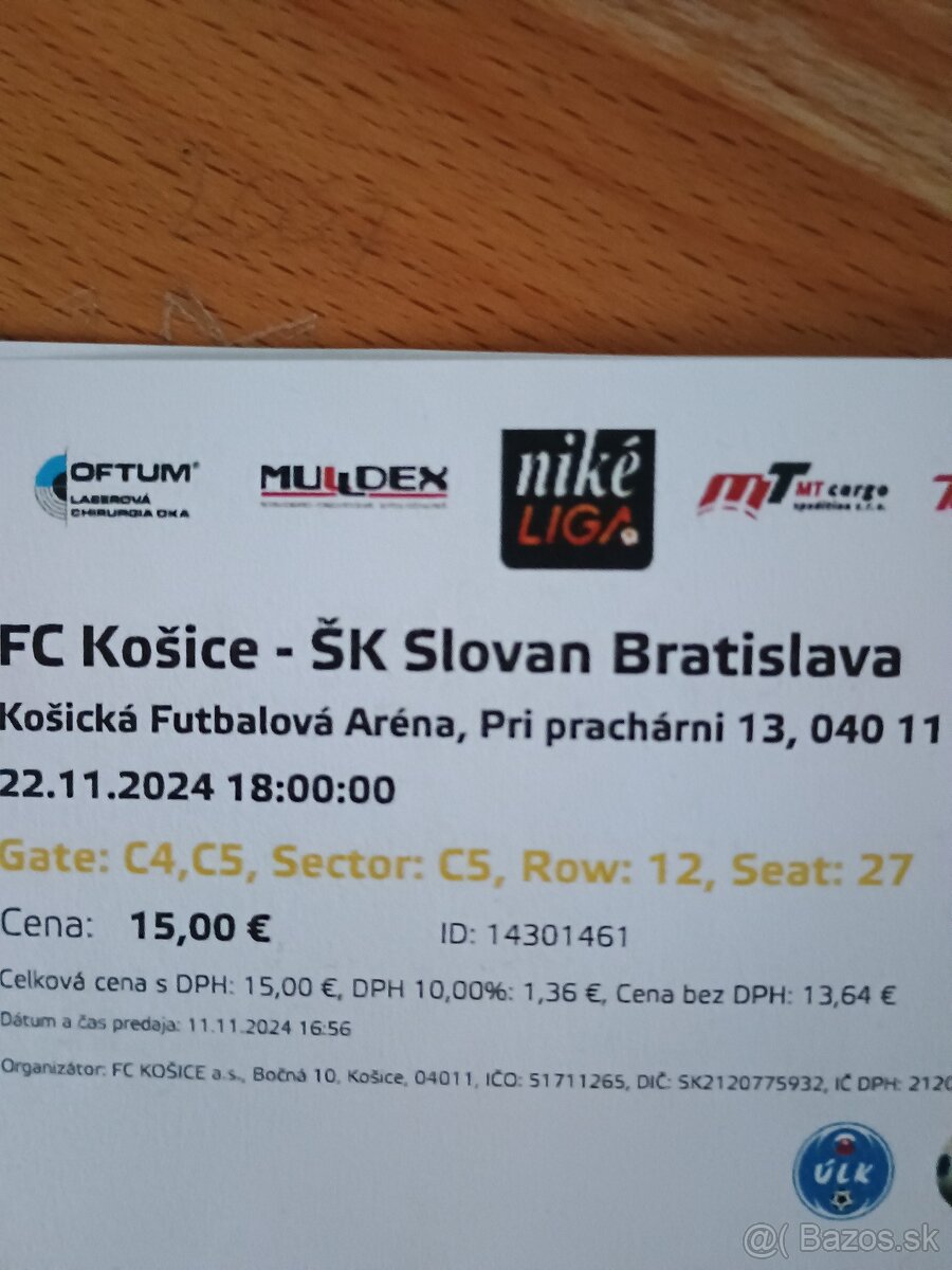 FC Košice - ŠK Slovan Bratislava