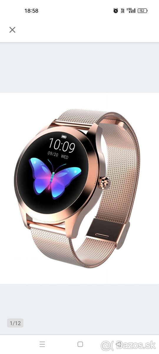 Inteligentné hodinky Smart watch lady Gold