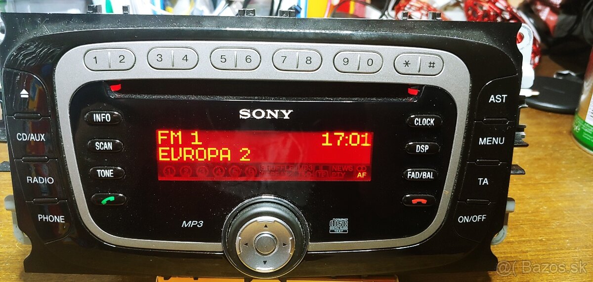 Autoradio Sony Audiophile Ford + Premium reproduktory