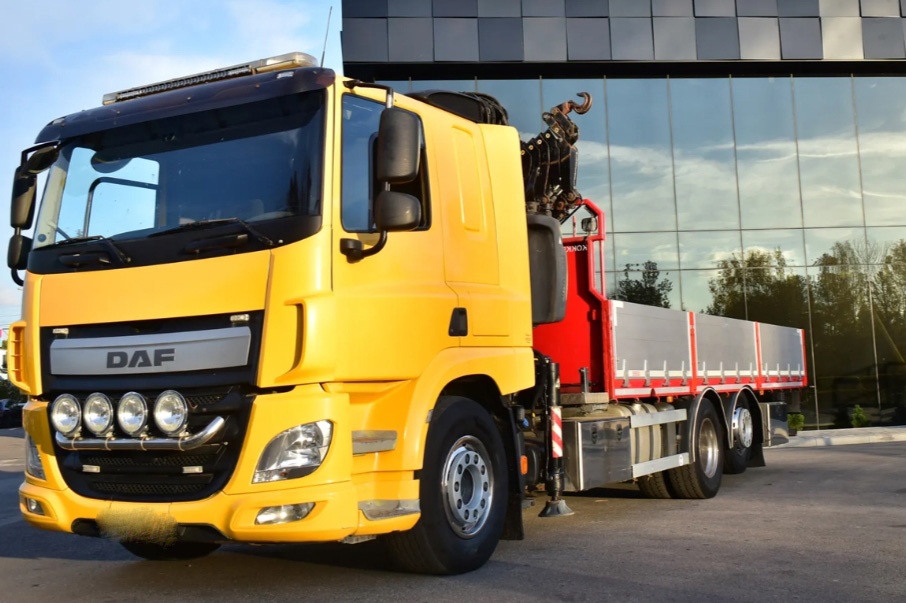 8719 - DAF CF 440 - 6x2 - Valník + HR-FASSI 315 XP – EURO 6