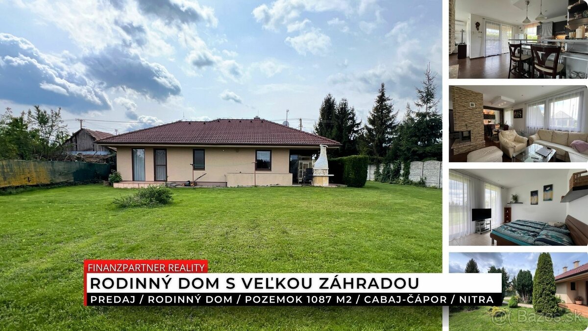 Rodinný dom s väčšou záhradou, Cabaj-Čápor