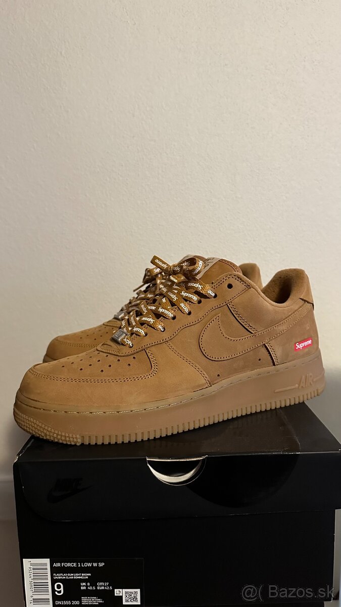 NIKE AIR FORCE 1 LOW SUPREME "WHEAT"