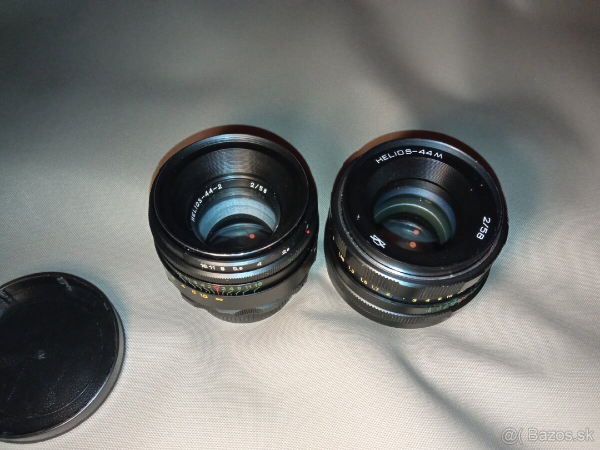 Helios 44-2 a 44M na M42 oba Top stav