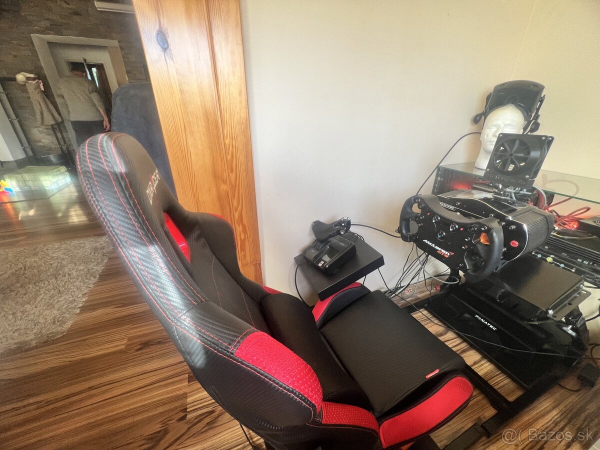 Rezervovane..Simulátor Fanatec Clubsport + vibracia + vietor