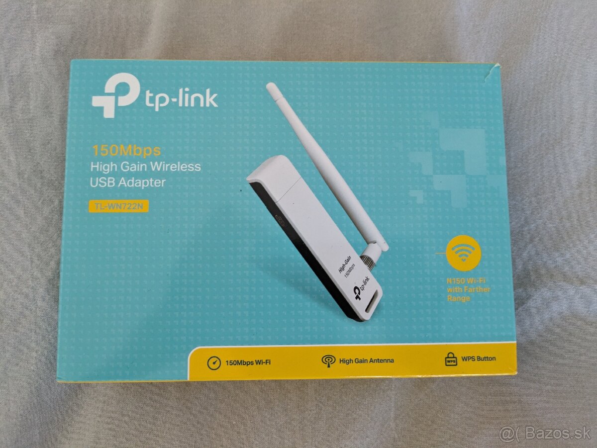 TP-LINK TL-WN722N -WiFi USB adaptér