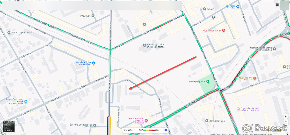 Ponúkam na prenájom garáž 18 m² – Pavlovičovo námestie