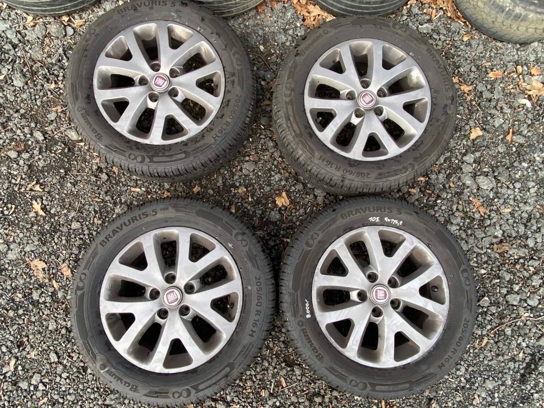 105. sada letní alu kola 205/60 r16 5x114,3 Fiat