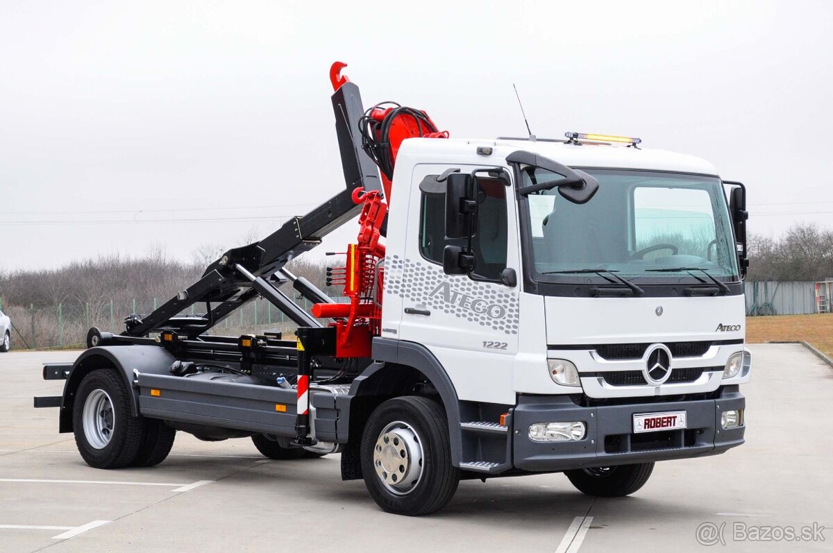 MERCEDES ATEGO 1222 NOVÝ HÁKOVÝ NOSIČ KONTAJNEROV HYDR. RUKA