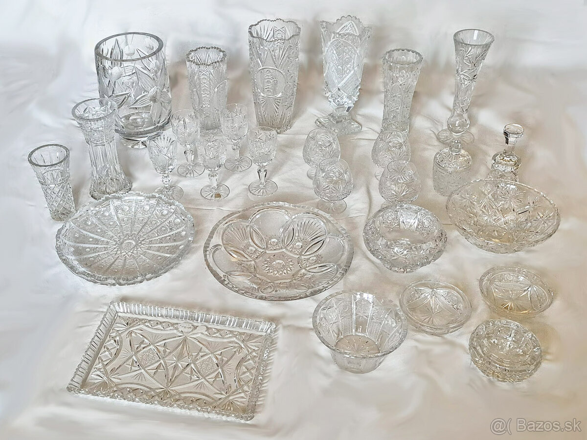 Krištáľové vázy, poháre a iný krištáľ od Bohemia Crystal