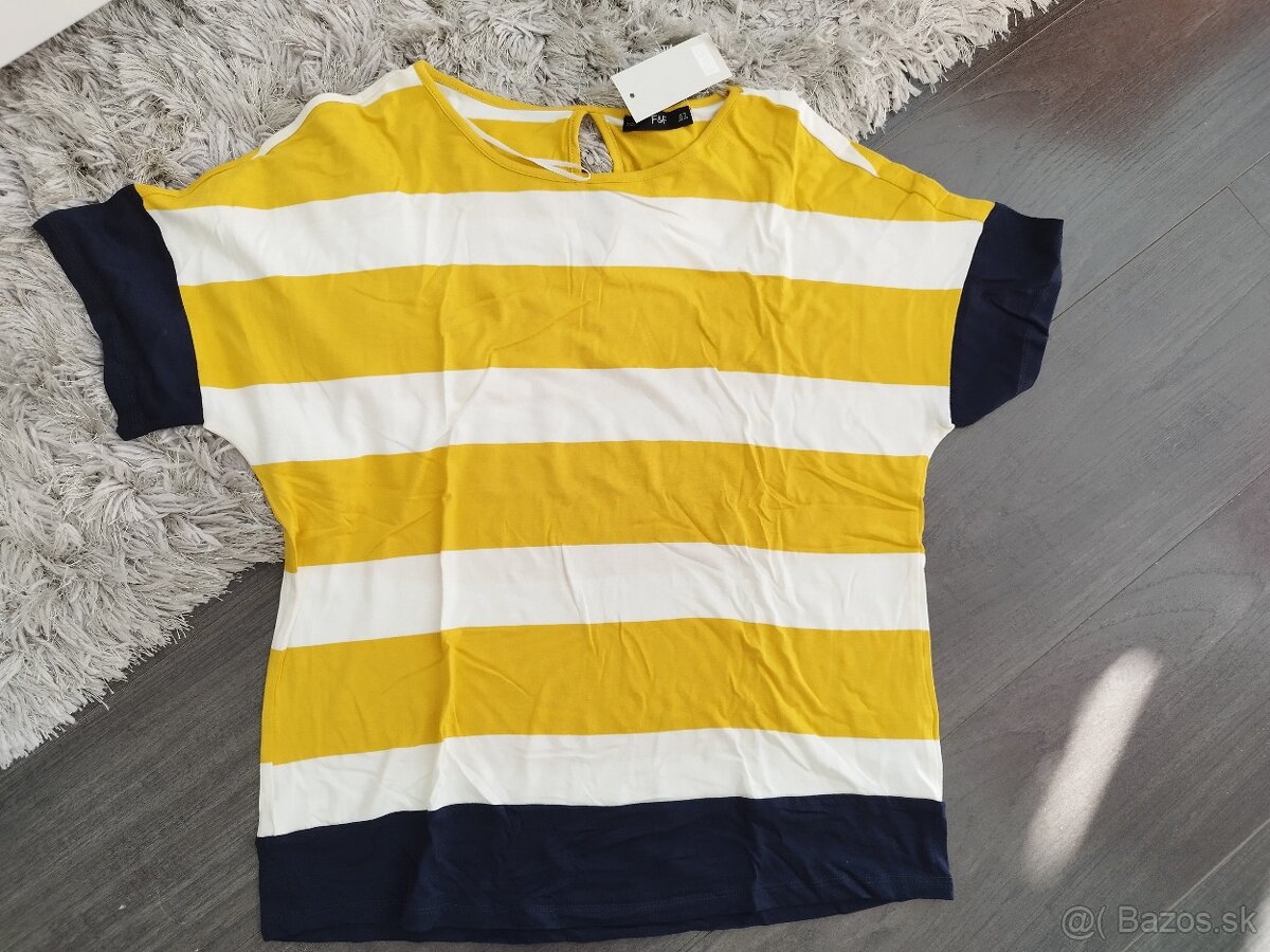 Tričko v žltej farbe.L/XL
