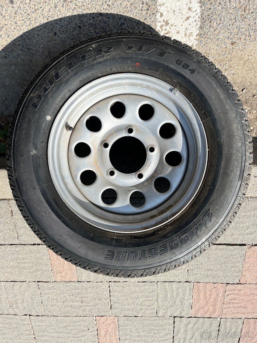 Kolesá 5ks 5x139,7 205/70 r15