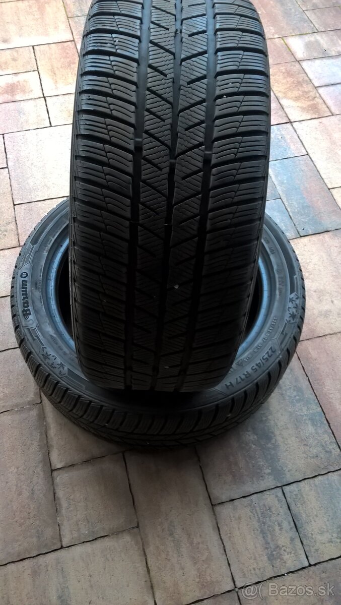 ZIMNÉ 225/45 R17 91H 2 ks BARUM 7 mm  a  3 ks MATADOR 7-8 mm