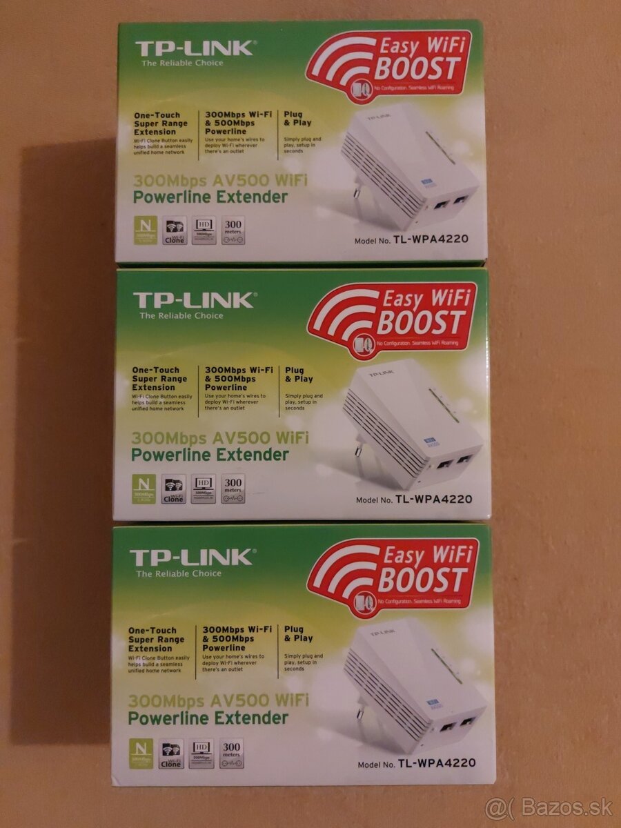 2ks WiFi adaptéru Powerline ethernet TP-Link TL-WPA4220