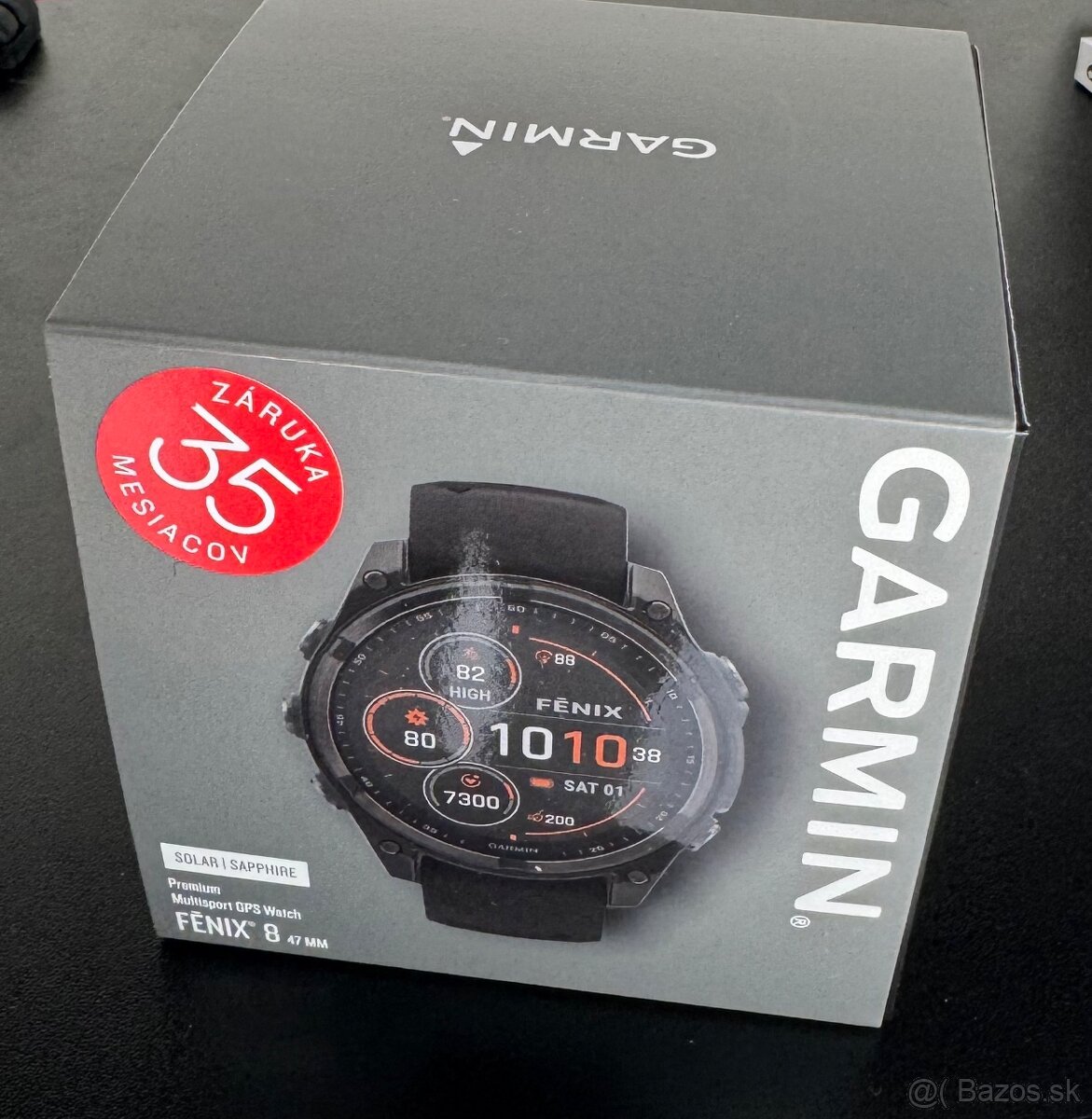 Garmin Fenix 8 47mm, Saphire Solar, Carbon Gray DLC