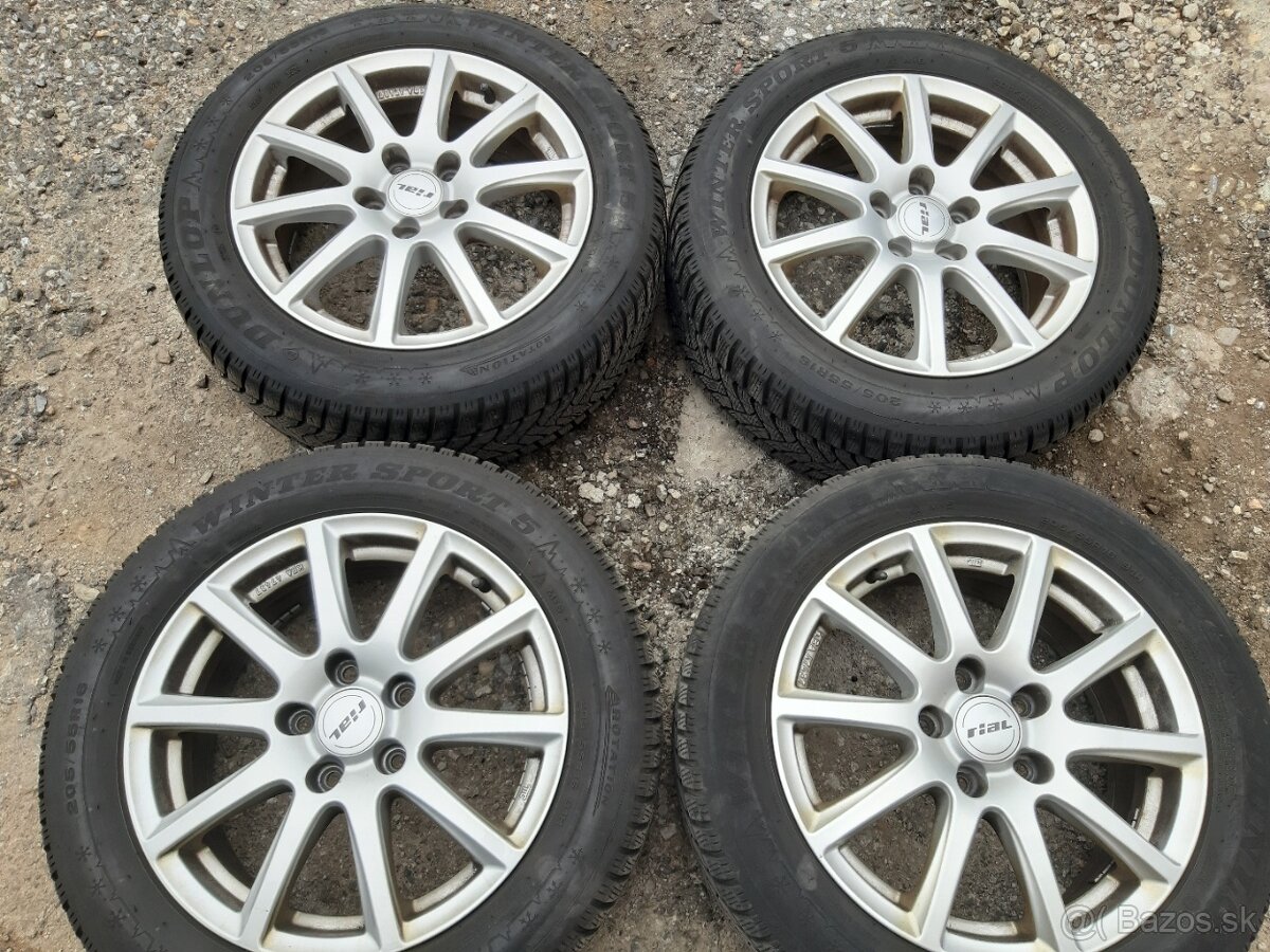 ELEKTRONY 5x112r16+zimne pneu 205/55r16