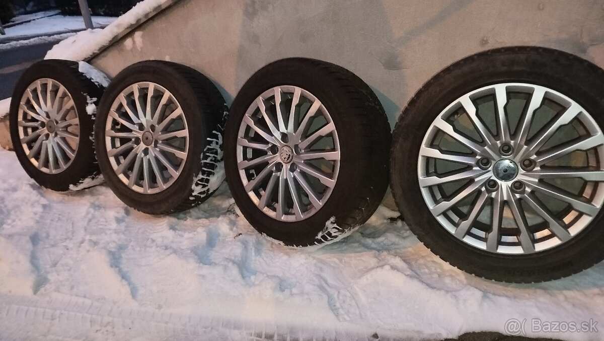 Kolesá+zimné pneumatiky 215/55 r17