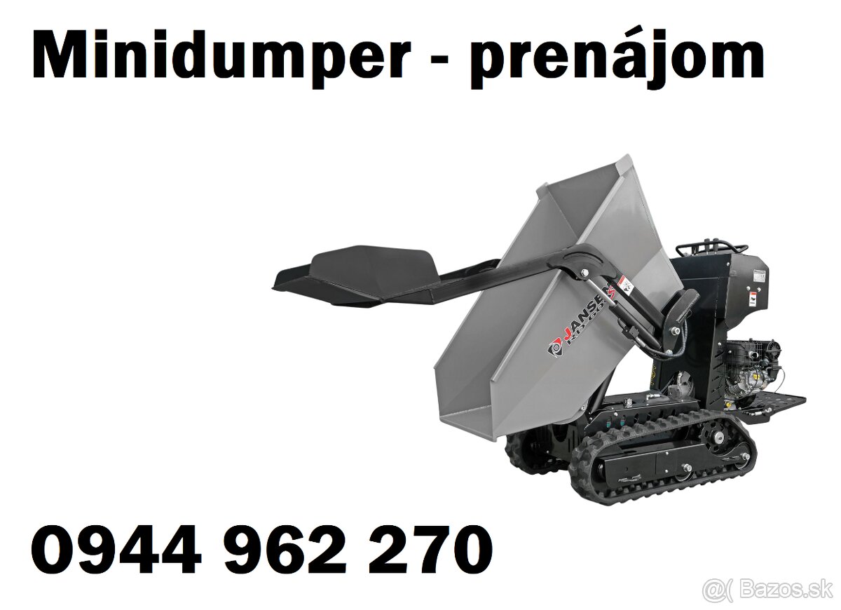 Minidumper - PRENÁJOM