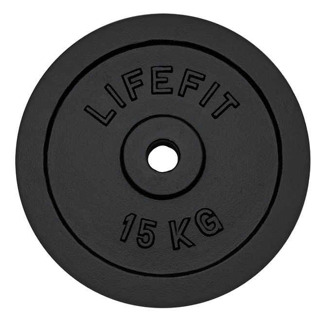 Liatinové / železné kotúče LIFEFIT   2 x 15 kg     -    NOVÉ