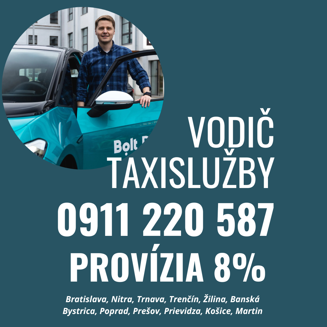 BOLT VODIČ TAXI 8% SLOVENSKO